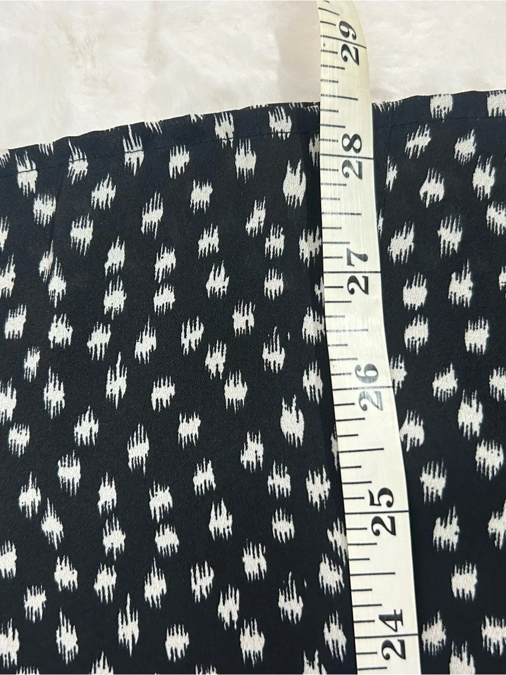 Jones New York Polka Dot Midi Skirt Size 16 Black White Pleated A-Line Flowy
